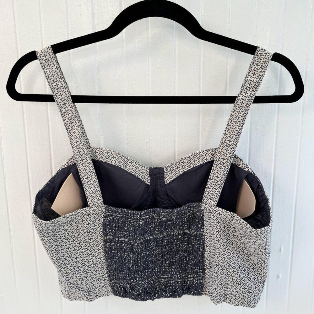 American Eagle Patchwork Bustier Crop Top Corset - image 3